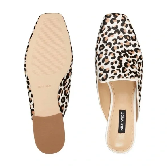 Nine West Calf Hair Square Toe Mules - Picture 3 of 10